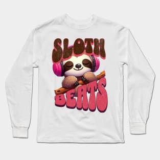 Chilled Sloth DJ – Music Lover Gift Shirt Long Sleeve T-Shirt